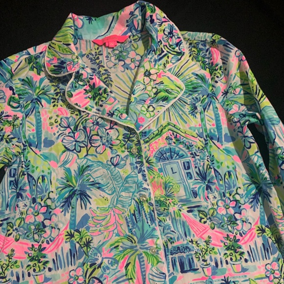 Lilly Pulitzer XS PJ’S PAJAMA SOLD - Picture 5 of 11